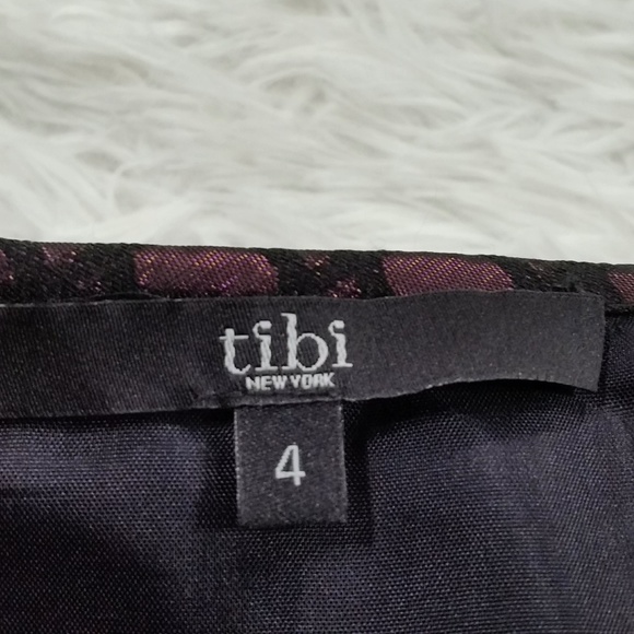 Tibi Quilted Lurex Metallic Jacquard Miniskirt 118 - Picture 6 of 8